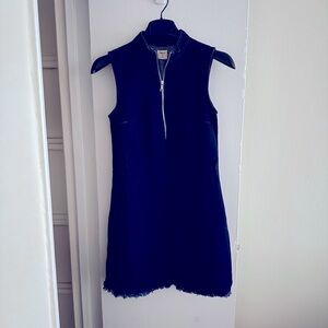 GAP Denim Zip Up Mini Scuba Dress. XS. LIKE NEW.